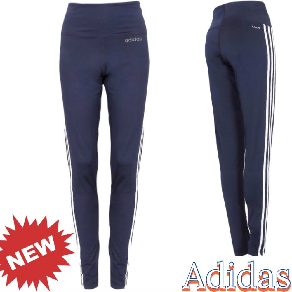 🆕 Adidas High waisted Trio training pants Navy 79
